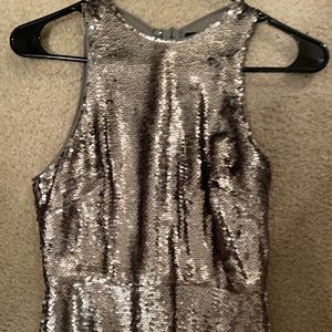Gorgeous sequin, floor length dress! LuLu’s brand